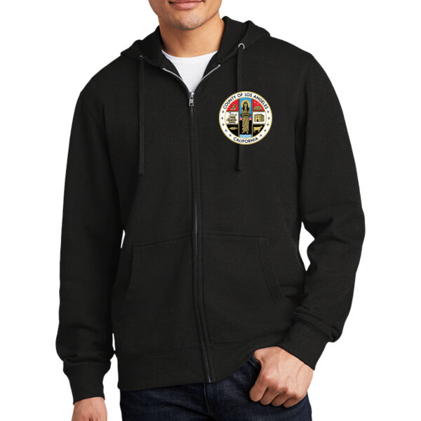 Full Zip Hoodie w/ LA County Logo on Front and Back Thumbnail
