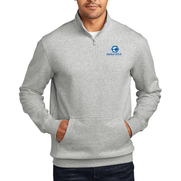 1/4 Zip Fleece w/ Standard HUMC Logo and LA County Logo on Sleeve Thumbnail