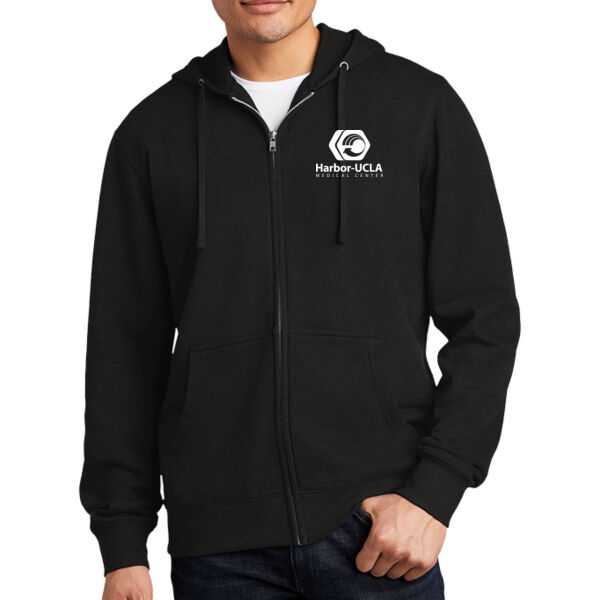 Full Zip Hoodie w/ Single Color HUMC Logo and LA County Logo on Sleeve Thumbnail