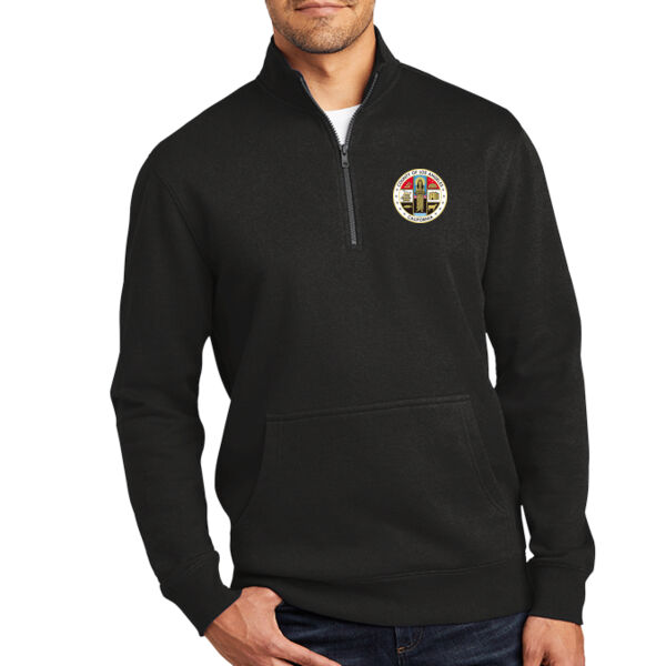 1/4 Zip Fleece w/ LA County Logo  Thumbnail
