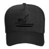OTTO CAP Cotton Blend Twill 5 Panel Mid Profile Mesh Back Trucker Hat Thumbnail
