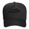 OTTO CAP Cotton Blend Twill 5 Panel Mid Profile Mesh Back Trucker Hat Thumbnail