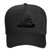 OTTO CAP Cotton Blend Twill 5 Panel Mid Profile Mesh Back Trucker Hat Thumbnail