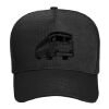 OTTO CAP Cotton Blend Twill 5 Panel Mid Profile Mesh Back Trucker Hat Thumbnail