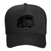 OTTO CAP Cotton Blend Twill 5 Panel Mid Profile Mesh Back Trucker Hat Thumbnail