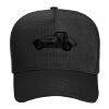 OTTO CAP Cotton Blend Twill 5 Panel Mid Profile Mesh Back Trucker Hat Thumbnail