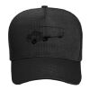 OTTO CAP Cotton Blend Twill 5 Panel Mid Profile Mesh Back Trucker Hat Thumbnail
